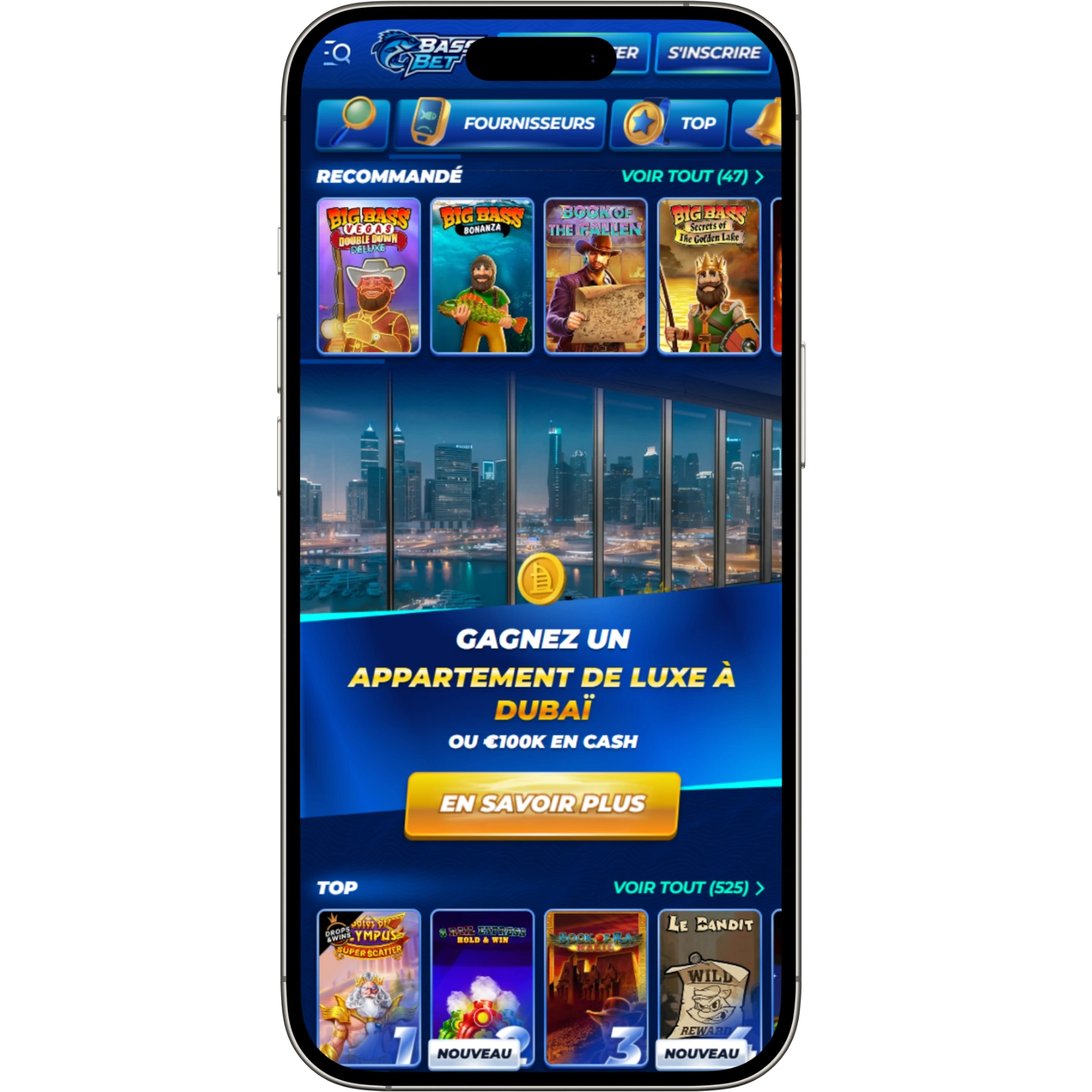 Expérience Mobile Bassbet